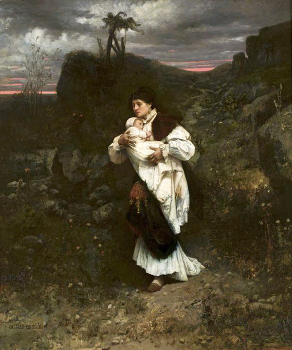 woman with a child 